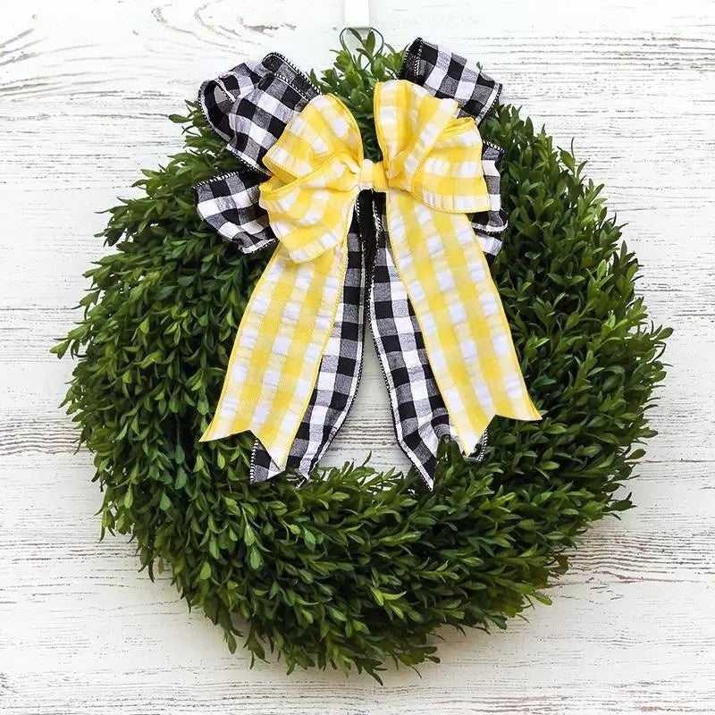 2.5Inch(63mm) 10Yards Bubble Gingham Ribbon, 9 Colors Available. Bubble check plaid ribbon, suitable for gift wrapping, festival decoration, floral arrangement and DIY crafts.