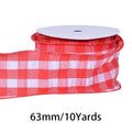 2.5Inch(63mm) 10Yards Bubble Gingham Ribbon. Bubble check plaid ribbon, suitable for gift wrapping, festival decoration, floral arrangement and DIY crafts.