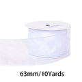 2.5Inch (63mm) 10Yards Crystal Organza Ribbon. Ideal for gift wrapping, wedding & party decor, bow making and floral decoration.