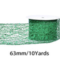 2.5 Inch (63mm) x 10 Yards/Roll Glitter Mesh Ribbon, Hollow Out Sparkling Design, for Christmas, Halloween, Thanksgiving, Valentine's Day, Gift Wrapping and DIY Crafts