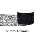 2.5 Inch (63mm) x 10 Yards/Roll Glitter Mesh Ribbon, Hollow Out Sparkling Design, for Christmas, Halloween, Thanksgiving, Valentine's Day, Gift Wrapping and DIY Crafts