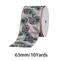 2.5 Inch (63mm) 10 Yards Christmas Wired Edge Ribbon. Perfect for Christmas tree decor, gift wrapping and festive floral arrangements.