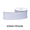 2.5Inch(63mm) 10Yards Shimmer Metallic Ribbon. Featured with glossy metallic finish, ideal for festival decoration, gift wrapping, DIY crafts and floral arrangement.