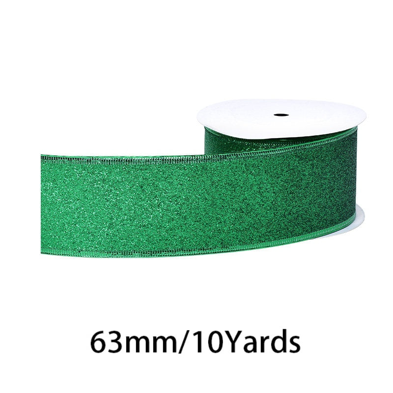 2.5Inch(63mm) 10Yards Shimmer Metallic Ribbon, 8 Colors Available. Shiny metallic ribbon, perfect for festival decoration, gift wrapping, DIY crafts and floral arrangement.
